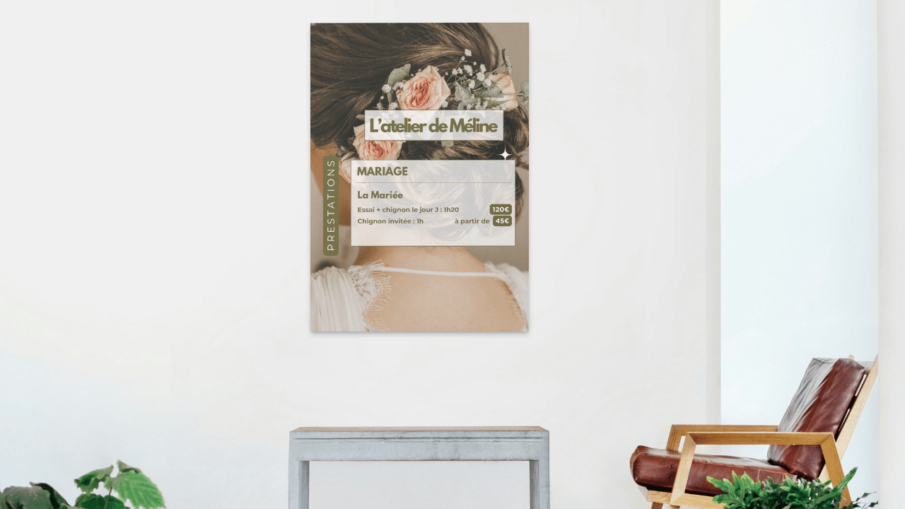 affiche pour mur salon de coiffure toulouse