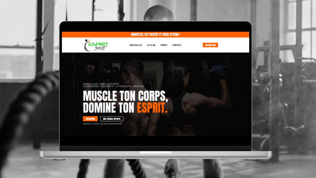 vue pc site web salle de sport esprit sport toulouse